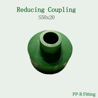 Raccord de Transition Écologique en PPR Vert pour Alimentation en Eau, Raccord Réducteur pour Tuyau PPR, Douille pour Plomberie Eau Chaude et Froide 50*20mm