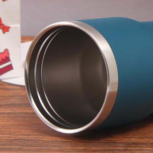 Gobelet de voyage isotherme en acier inoxydable à double paroi avec poignée, personnalisable avec logo, 20 oz et 30 oz - Product Image 3