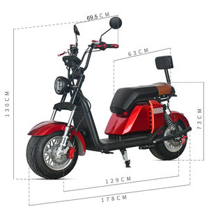 Motocicleta Eléctrica Registrada en Brasil, Distancia Entre Ejes <span class=keywords><strong>de</strong></span> 130 cm, Citycoco, Scooter Electrónico <span class=keywords><strong>de</strong></span> 2000 W y 60 V, Bicicleta Eléctrica con Neumáticos Anchos para Adultos - Product Image 6
