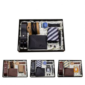 Luxury Men <b>Watch</b> Box Leather Wallet Father's Day Birthday Man Pen Gift Set for Business - Product Image 2