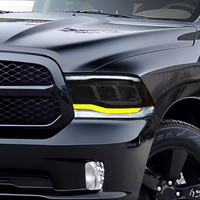 Phares LED modifiés pour Dodge Ram 2009-2018, phares LED DRL, clignotants, feux de route, 12V