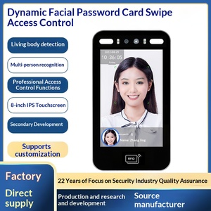 Système <span class=keywords><strong>de</strong></span> contrôle d'accès biométrique 2026 avec reconnaissance faciale IA dynamique IPS 8 pouces, machine <span class=keywords><strong>de</strong></span> pointage horaire avec grande base <span class=keywords><strong>de</strong></span> données en temps réel - Product Image 5
