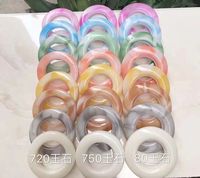 Œillets à Anneaux Décoratifs en Plastique pour Rideaux, Vente en Gros, Couleurs Variées