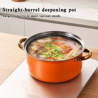 Yuedisi Vente en Gros Lot de 10 Ustensiles de Cuisson de Cuisine et Restaurant en Acier Inoxydable – Casserole et Marmite