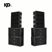 Système de sonorisation Line Array actif KD-30/SUB8006 8+4, amplificateur de subwoofer 18 pouces, double haut-parleur actif 10 pouces, deux voies, 1100W RMS