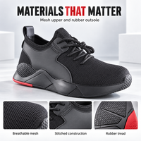 Chaussures de sécurité personnalisées à embout d'acier, respirantes, en maille, résistantes à la perforation, basses, à lacets, pour l'été, semelle en caoutchouc, vente en gros