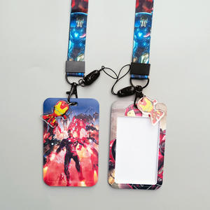 Porta Tarjetas de Identificación de Autobús de Alta Calidad con Diseño de Anime, Impresión por Transferencia de Calor, Cordón para Tarjeta de Estudiante, Iron Man - Product Image 2