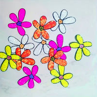 Appliques brodées florales colorées et vibrantes à paillettes, à thermocoller ou à coudre, pour vêtements et loisirs créatifs DIY