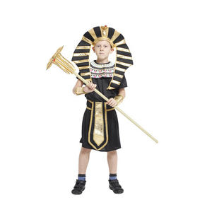 <span class=keywords><strong>Disfraz</strong></span> de Faraón Egipcio para niños, <span class=keywords><strong>disfraz</strong></span> de Faraón Egipcio de oro negro, ropa de Halloween para niños - Product Image 4