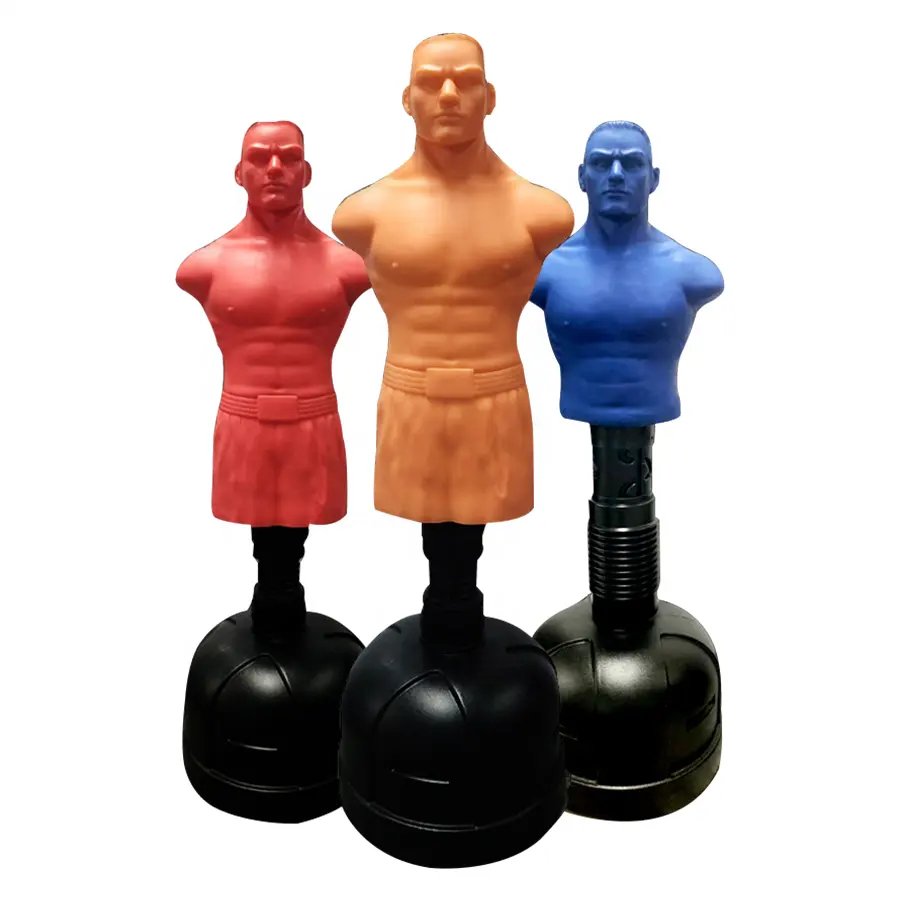 Boks kum torbası renkli boks kukla ayarlanabilir katlanır boks standı kukla çin fabrikadan rekabetçi fiyat