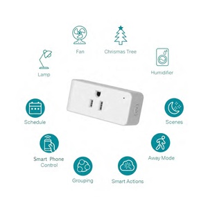 Linsheng Tuya Remote Control <strong>Smart</strong> Plug Portable Travel Mini <strong>Wifi</strong> Plug For Alexa Google <strong>Smart</strong> Home Life - Product Image 2
