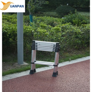 Bán buôn thiết kế mới 5 + 7 bước nhôm gấp gác mái ngoài trời di động giàn giáo Kính thiên văn thang với tay vịn - Product Image 1