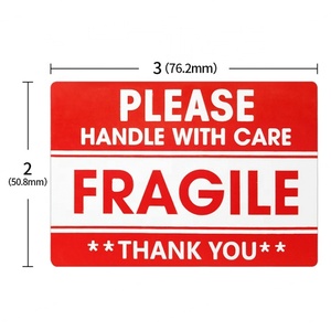 In Stock Handle With Care Warning <b>Stickers</b> Fragile Label Fragile <b>Sticker</b> Labels - Product Image 4