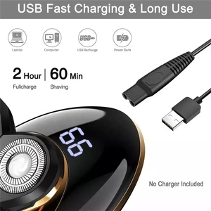 New Products Rotary <b>Razor</b> Beard Nose Hair Trimmer Face USB Groomer 5 Shaver <b>Heads</b> LED Electric Shaver <b>Razor</b> for Men - Product Image 6