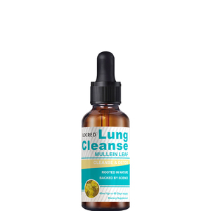 Gotas Veganas Personalizadas para la Limpieza Pulmonar con Hoja de Gordolobo, Raíz de Malvavisco y Hoja de Plátano para Adultos, Apoyo Pulmonar - Product Image 1
