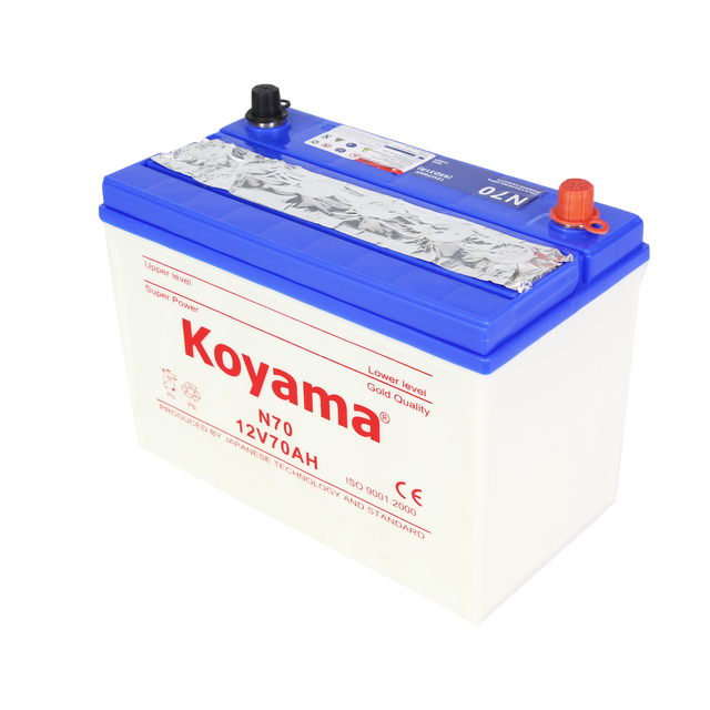 Dry Charged Car Battery JIS Standard 12V 70Ah N70 Lead Acid Battery 65D31R Automotive Car Start Battery