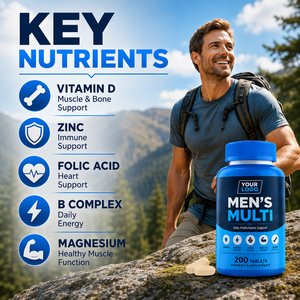 Formule personnalisée en vrac certifiée ISO, multivitamines, multiminéraux, énergie physique, concentration mentale, bien-être, comprimés multivitaminés pour hommes - Product Image 3