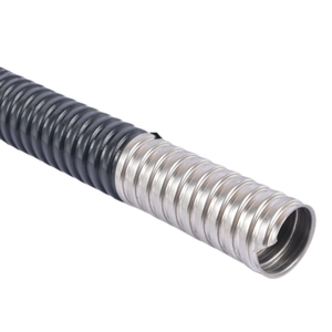 304 स्टेनलेस स्टील प्लास्टिक-लेपित लचीली धातु नाली, तार संरक्षण लूम - Product Image 2