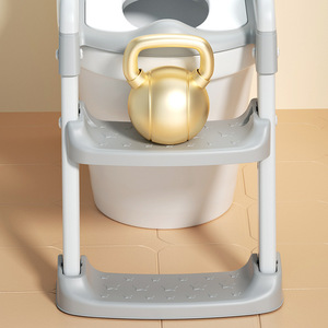 Échelle de Propreté Pliable pour Bébé en Plastique à Motif Dessin Animé, Siège de Toilettes pour Enfants avec Accoudoirs, Idéale pour la Salle de Bain - Product Image 6