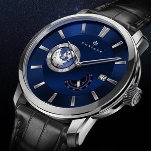 Montre automatique pour homme PONIGER, 43 mm, montre-bracelet mécanique, étanche 50 m, Relogio Masculino, cadran 24 heures - Product Image 3