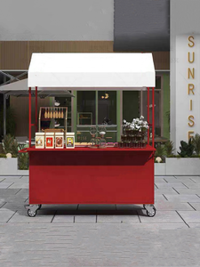 Carrito de hierro para exteriores, carrito de comida móvil para mercado nocturno, centro comercial, supermercado, promoción de actividades - Product Image 4