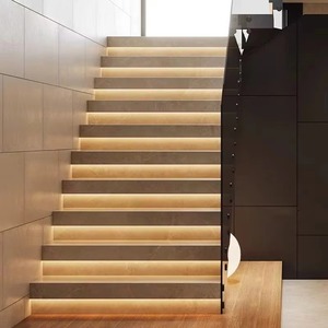 Tira de <span class=keywords><strong>LED</strong></span> de perfil de aluminio para escalera, tira de barra dura para escalera, iluminación para cine, oficina, Edificio, canal de decoración de viviendas - Product Image 5