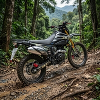 Moto tout-terrain HXZ Shadow Rider PR300, refroidissement par air, 300 cm³, double usage, démarrage électrique, grand réservoir de 13 L, route et tout-terrain, enduro
