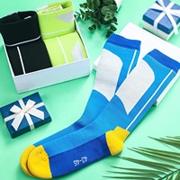 Chaussettes imperméables respirantes à 3 couches, hauteur genou, coupe-vent, thermiques, antidérapantes, pour la pêche, la randonnée, hommes, logo personnalisé OEM