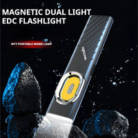 Lampe torche portable ultra-mince WT7 Pro 700lm USB-C magnétique étanche IPX4, lampe de travail rechargeable COB, lampe torche EDC