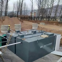 Planta de Tratamiento de Aguas Residuales MBR en Contenedor, 20m/H, Sistema de Instalación en Suelo sin Construcción, Automatizado por PLC, 1 Año de Garantía, para Zonas Rurales Remotas