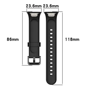 Para <span class=keywords><strong>Xiaomi</strong></span> <span class=keywords><strong>Mi</strong></span> <span class=keywords><strong>Band</strong></span> <span class=keywords><strong>7</strong></span> <span class=keywords><strong>Pro</strong></span>, pulsera de silicona líquida, accesorio para reloj inteligente con correa de reloj cómoda - Product Image 4