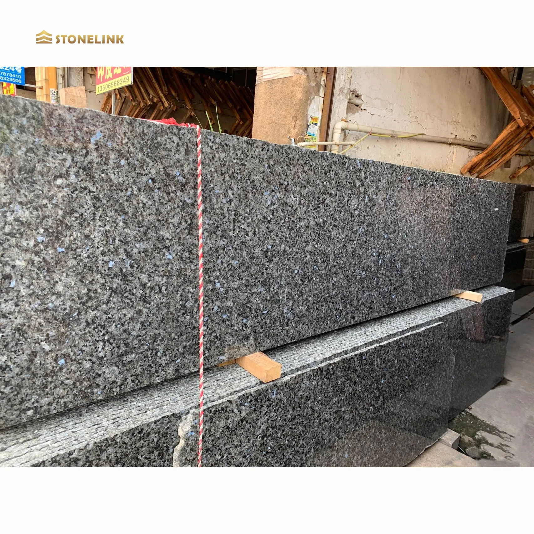 Stonelink Groothandelsprijs Chinese Blauwe Parel Granieten Tegels