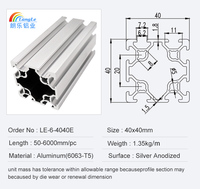 4040 4080 40120 40160 série profilé extrudé en aluminium à rainure en T noir principaux fabricants norme européenne
