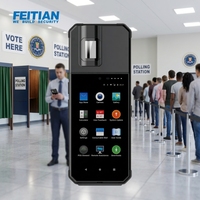 Terminal portatif biométrique V11 avec lecteur d'empreintes digitales Android 12