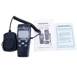 Luxmètre numérique <span class=keywords><strong>LED</strong></span> TENMARS TM-201L, mesure jusqu'à 200 000 lux, luxmètre <span class=keywords><strong>LED</strong></span> blanc fabriqué à Taïwan - Product Image 1