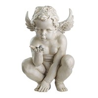 Décoration de jardin personnalisée grande pierre marbre ange Art Statue Sculpture