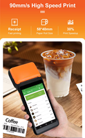 Terminal de point de vente portable avec écran tactile FD de 5,5 pouces, imprimante de reçus de 58 mm, Android 11 avec caméra, interface NFC Type-C