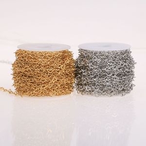 Cadena de Eslabones en Forma de Corazón al por Mayor por Metros para Joyería |   Acero Inoxidable Chapado en Oro PVD de 18K |   Impermeable, Hipoalergénico y Resistente a la Decoloración - Product Image 4