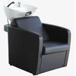 Chaise de salon de coiffure de luxe à la mode Chaise de shampooing moderne Chaise d'unité de lavage Chaise de shampooing Salon de coiffure