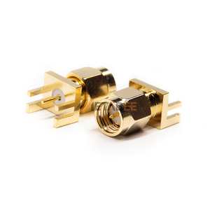 ขั้วต่อ SMA แบบตัวผู้ ชนิดเสียบตรง สำหรับติดตั้งบนแผงวงจรพิมพ์ (PCB) แบบบัดกรี - Product Image 2