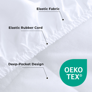 Bán buôn 100% polyester nệm bảo vệ giường lỗi bằng chứng không thấm nước không gây dị ứng dành cho người lớn được trang bị tấm phong cách - Product Image 2