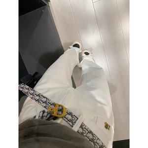 Jeans de Mezclilla Blancos de Cintura Alta y Corte Recto para Mujer, Marca de Moda Europea, Primavera 2025 - Product Image 3