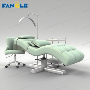 חדש מעוקל עפעף ורוד lash מיטה יופי פנים מיטה לבן בסיס עיסוי שולחן & מיטה ריהוט סלון - Product Image 4