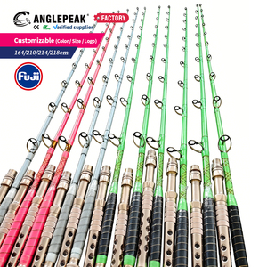 Canne à pêche en <span class=keywords><strong>mer</strong></span> OEM/ODM Saltwater Game 1 <span class=keywords><strong>Section</strong></span> 5'5'' 7' Deep Drop Ocean Jigging Rod FUJI Gold Guides pour thon et marlin - Product Image 1