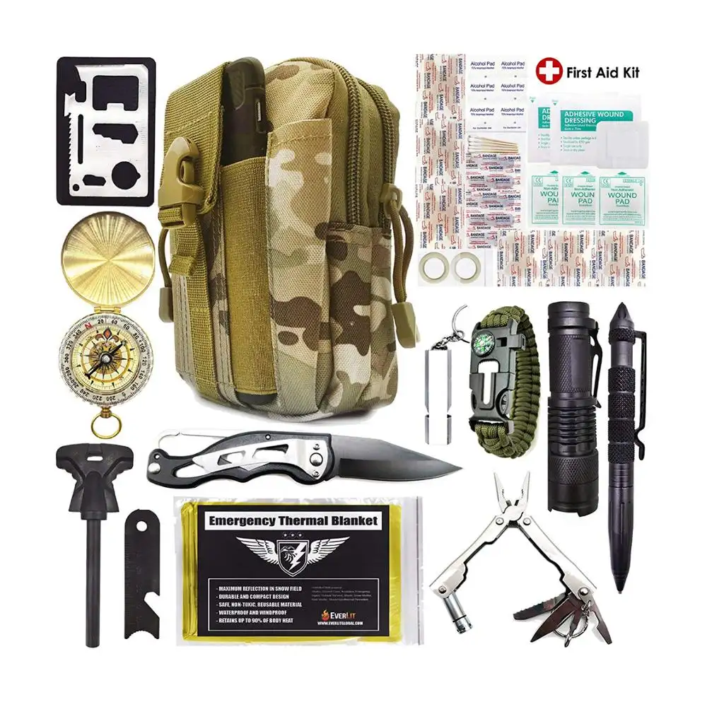 Trung Quốc Nhà Sản Xuất Cung Cấp Nhãn Hiệu Riêng Survival Kit Camping & Survival Kit Set