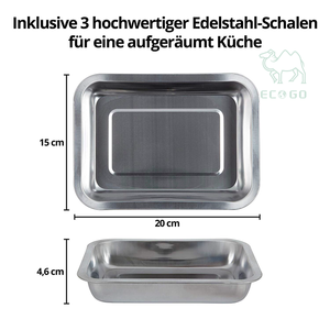 Planche à découper en bambou de haute qualité avec plateaux d'égouttage pour la cuisine - Product Image 3