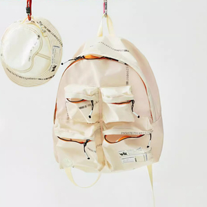 Zaino per il tempo libero con airbag riciclato zaino per studenti da viaggio Multi-tasca - Product Image 4