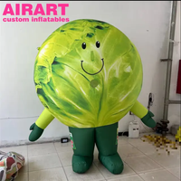 Costume gonflable de chou pour adulte, costume gonflable à thème végétal pour spectacle de scène de fête