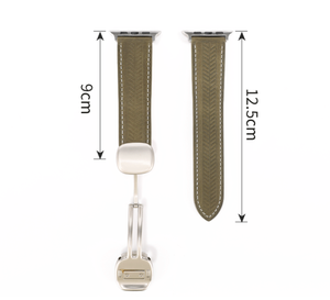 <span class=keywords><strong>Bracelet</strong></span> de montre en <span class=keywords><strong>cuir</strong></span> véritable pour <span class=keywords><strong>Apple</strong></span> <span class=keywords><strong>Watch</strong></span> S10 S11, <span class=keywords><strong>bracelet</strong></span> en <span class=keywords><strong>cuir</strong></span> 22/20/18 mm, fermoir magnétique pliable - Product Image 6