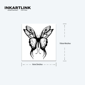 Autocollant de <span class=keywords><strong>tatouage</strong></span> temporaire réaliste <span class=keywords><strong>papillon</strong></span> aux herbes, imperméable, longue durée (15 jours), semi-permanent, pour bras et <span class=keywords><strong>épaule</strong></span> - Product Image 4